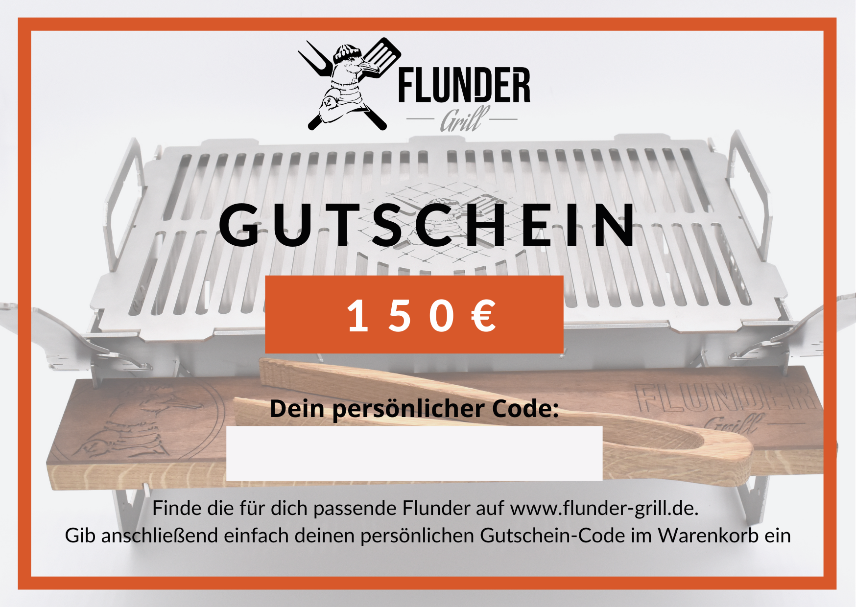 Flunder-Grill Geschenkgutschein 150 Euro