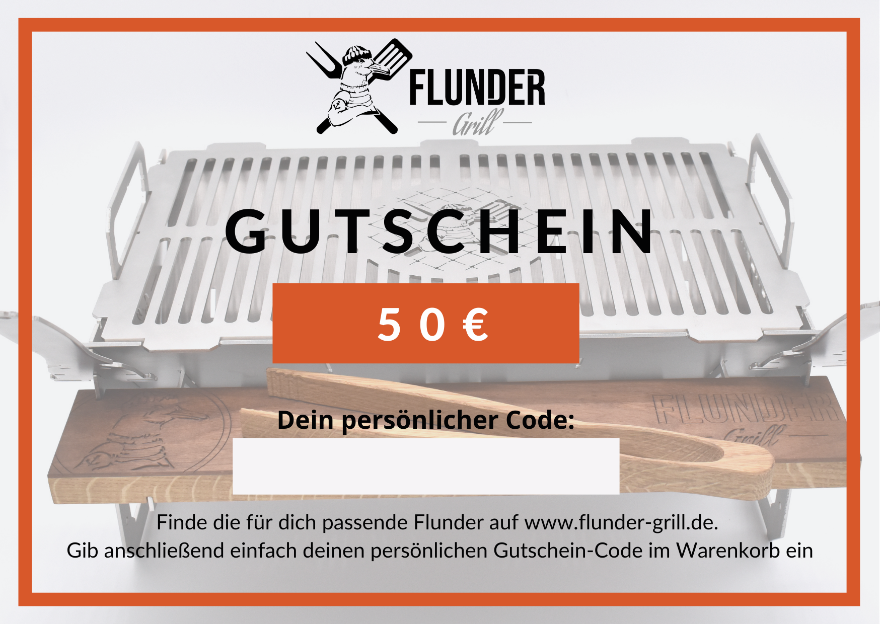  Flunder-Grill Geschenkgutschein 50 Euro